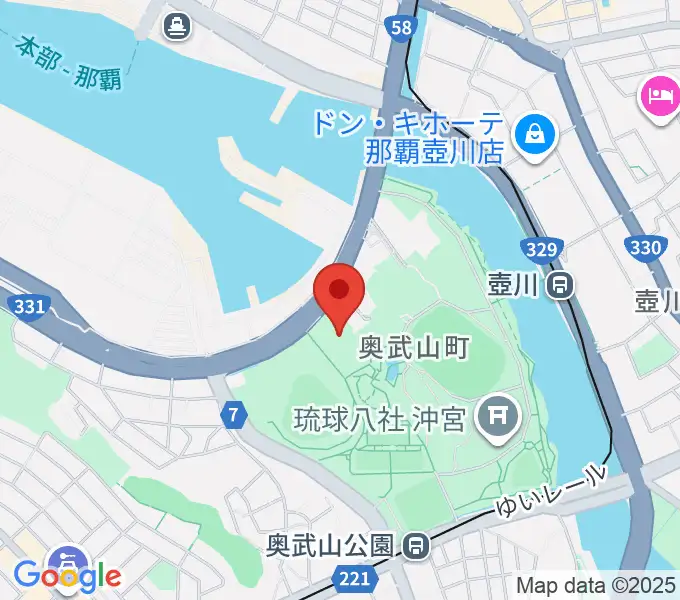 沖縄県立武道館の地図
