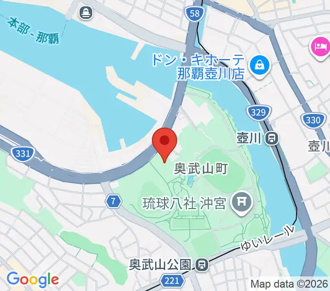 沖縄県立武道館の地図
