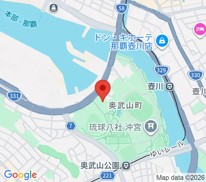 沖縄県立武道館の地図