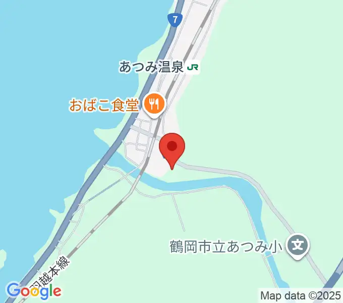 鶴岡市温海ふれあいセンターの地図