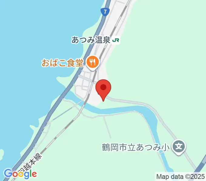 鶴岡市温海ふれあいセンターの地図