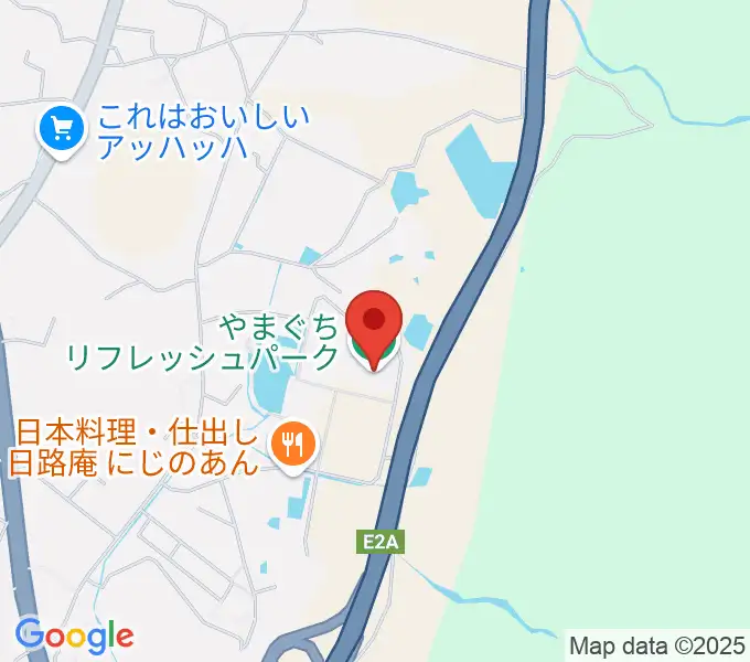 やまぐちリフレッシュパーク総合体育館の地図