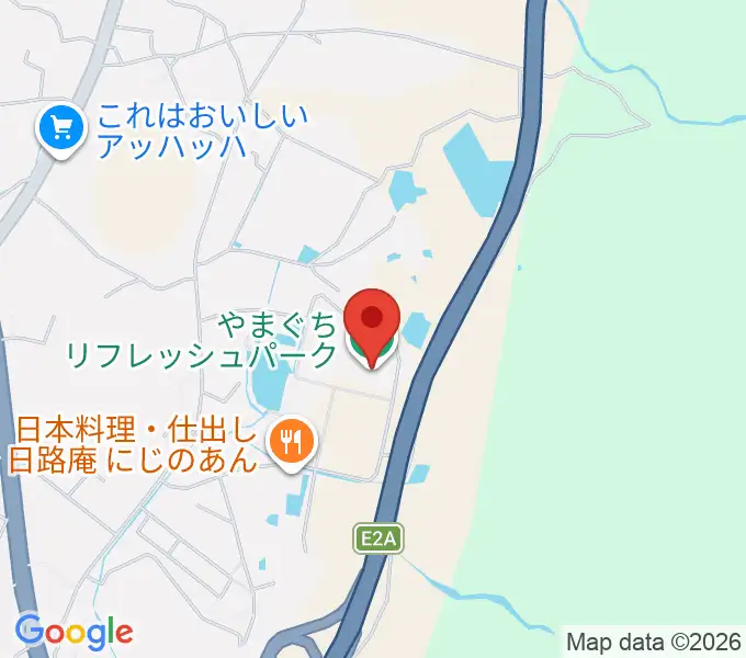 にほん果実アリーナの地図