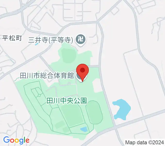 田川市総合体育館の地図