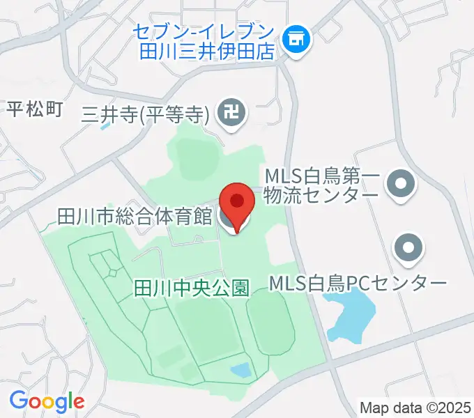 田川市総合体育館の地図