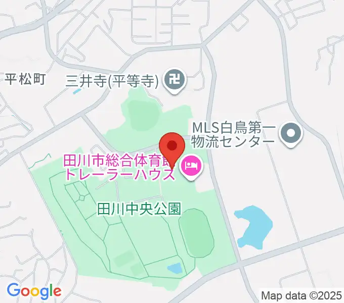 田川市総合体育館の地図