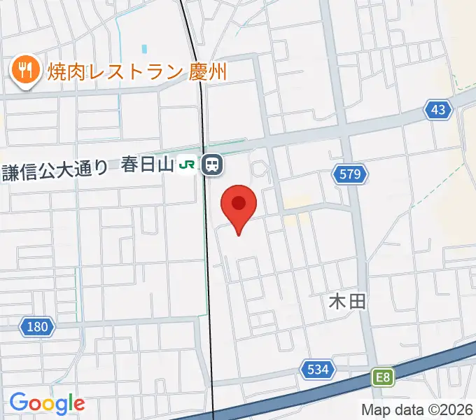 上越市総合体育館の地図