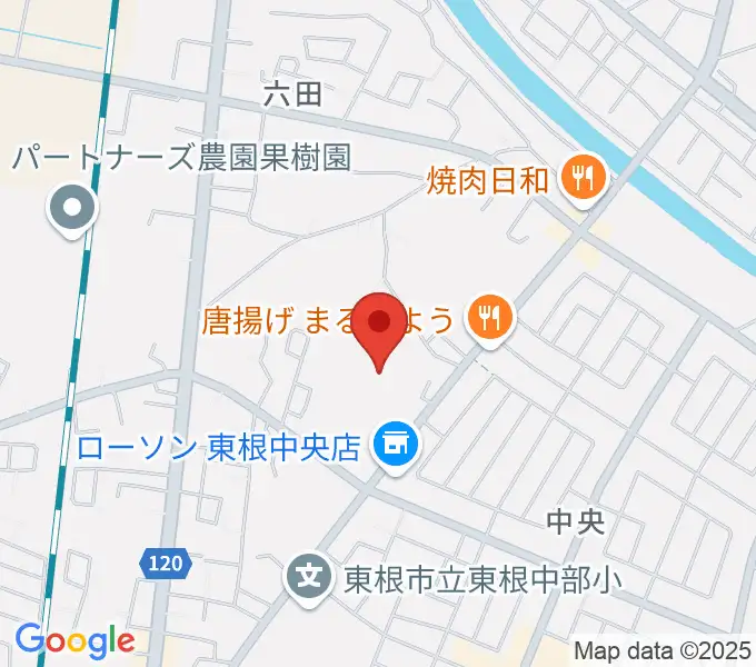 東根市中央運動公園体育館の地図