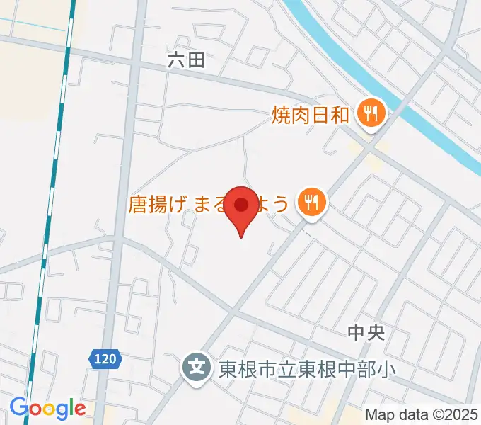東根市中央運動公園体育館の地図