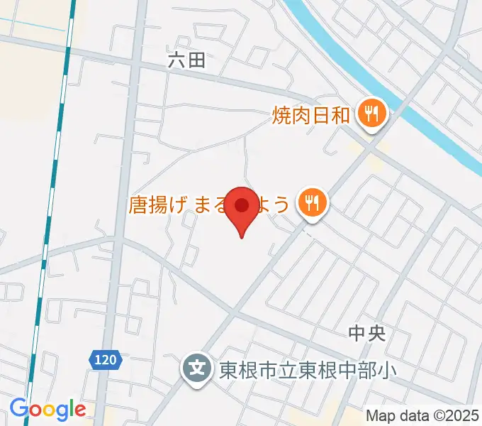 東根市中央運動公園体育館の地図