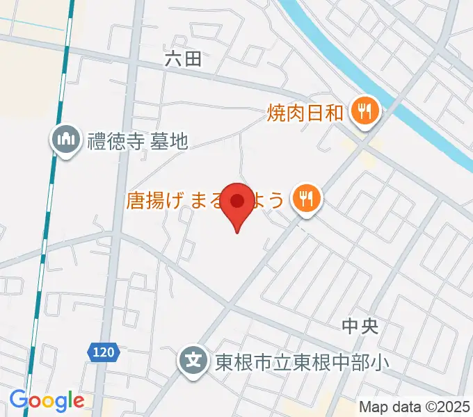 東根市中央運動公園体育館の地図
