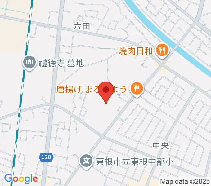 東根市中央運動公園体育館の地図