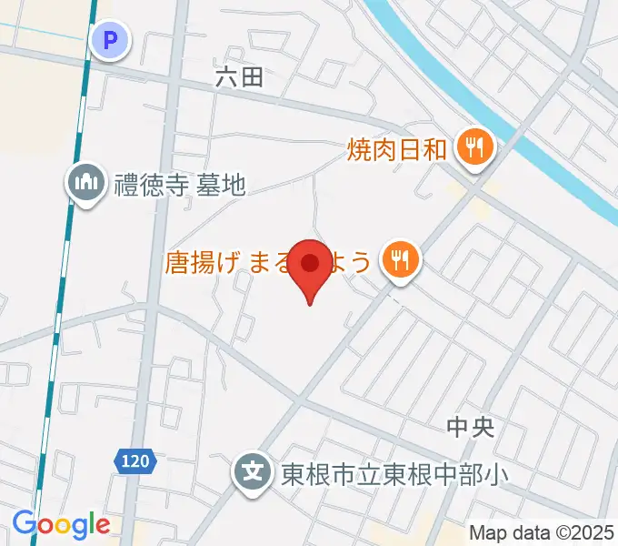 東根市中央運動公園体育館の地図