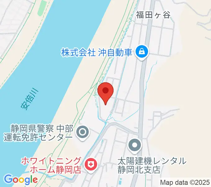 静岡市北部体育館の地図