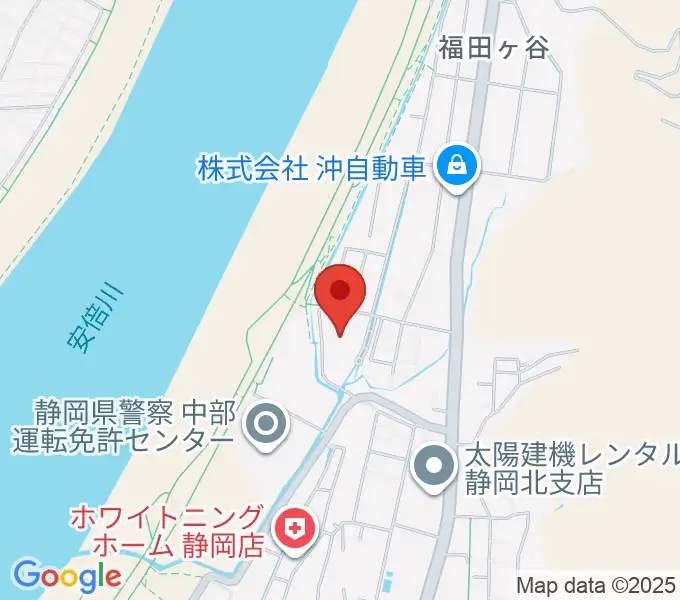 静岡市北部体育館の地図