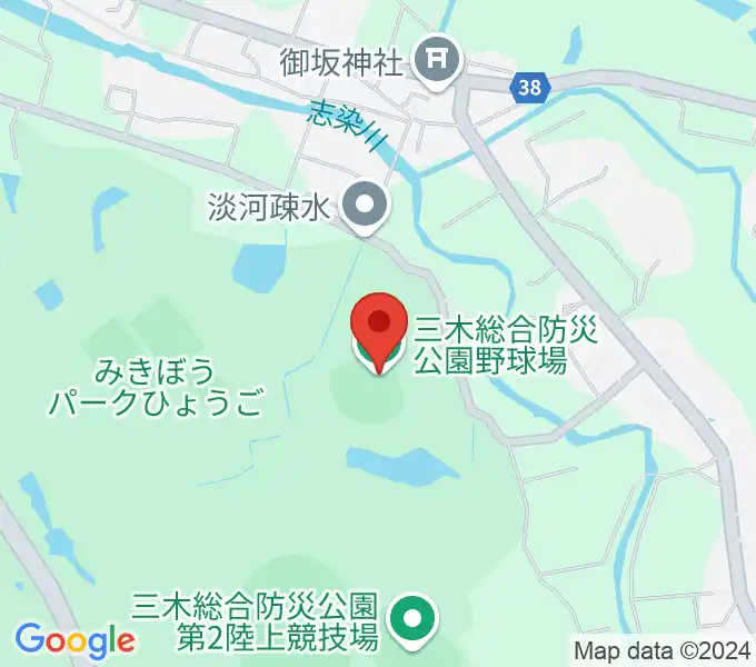 サムティドリームスタジアムの地図