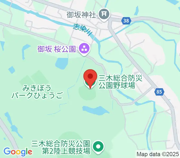 サムティドリームスタジアムの地図
