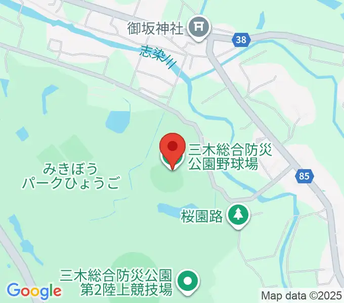 サムティドリームスタジアムの地図