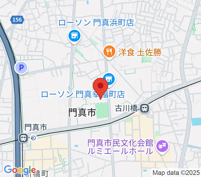 門真市立総合体育館の地図