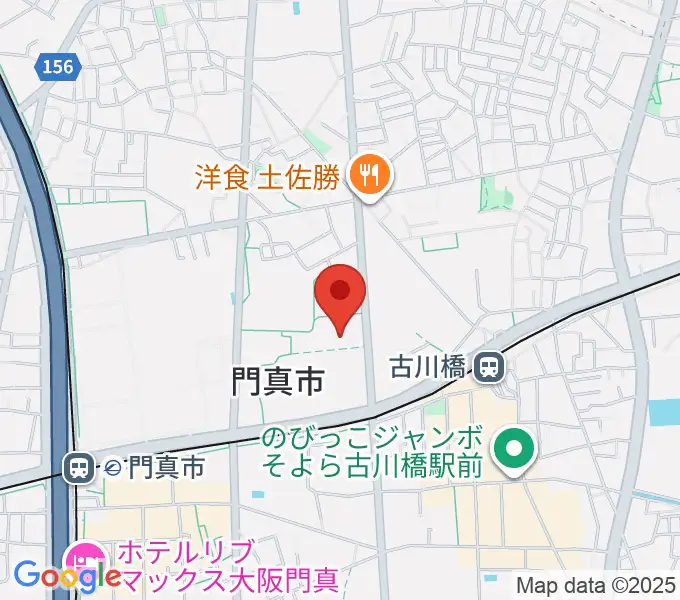 門真市立総合体育館の地図