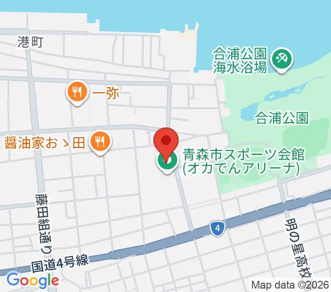 オカでんアリーナの地図