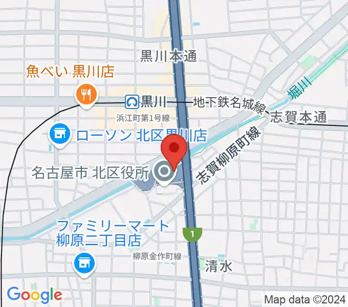 レインボー黒川スポーツトレーニングセンターの地図