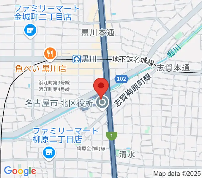レインボー黒川スポーツトレーニングセンターの地図