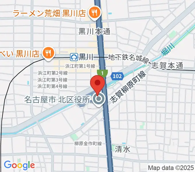 レインボー黒川スポーツトレーニングセンターの地図