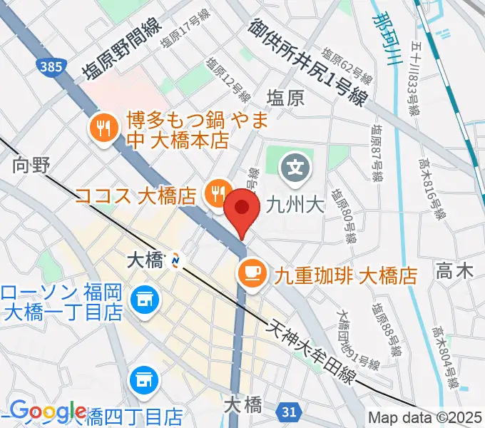music studio CUBEの地図
