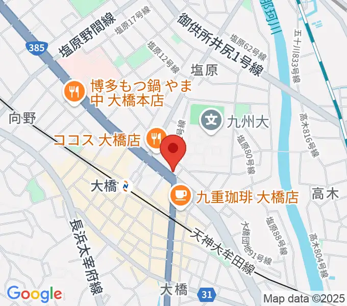 music studio CUBEの地図