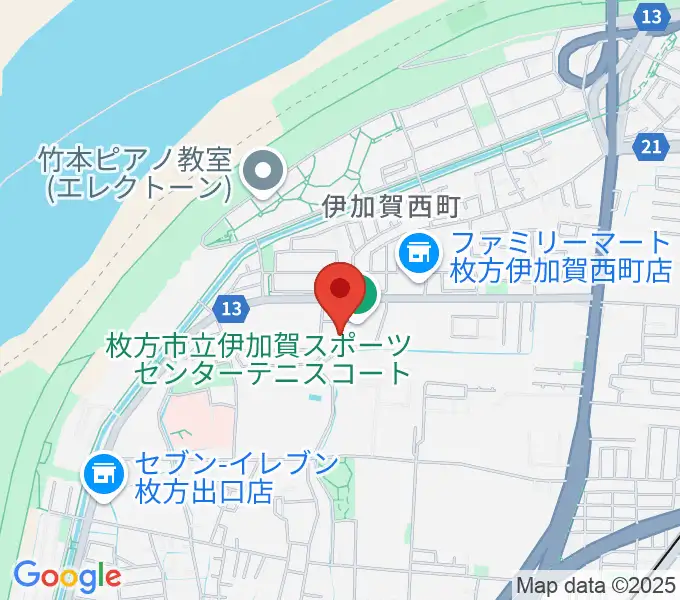 誠信建設工業伊加賀スポーツセンターの地図