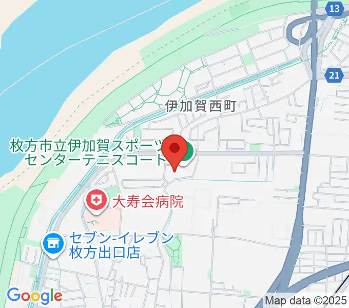 誠信建設工業伊加賀スポーツセンターの地図