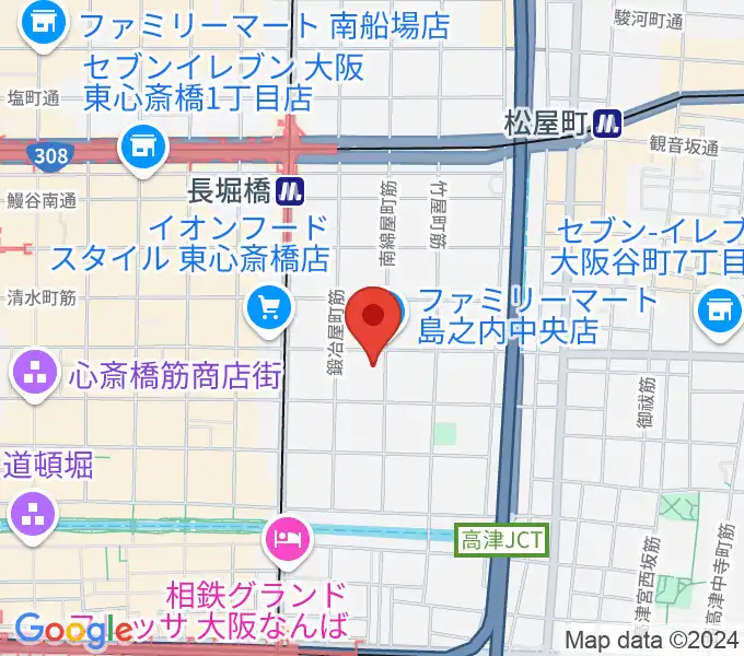 大阪市立中央スポーツセンターの地図