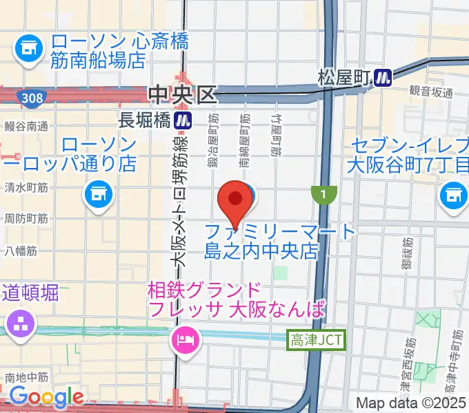大阪市立中央スポーツセンターの地図