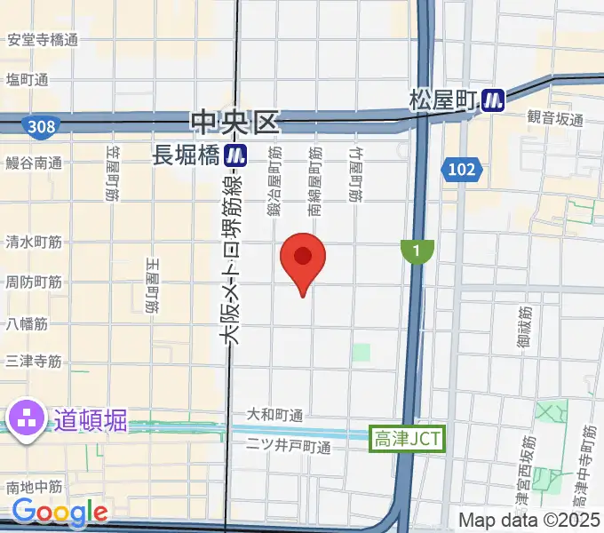 大阪市立中央スポーツセンターの地図