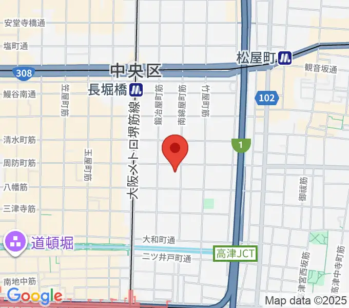 大阪市立中央スポーツセンターの地図