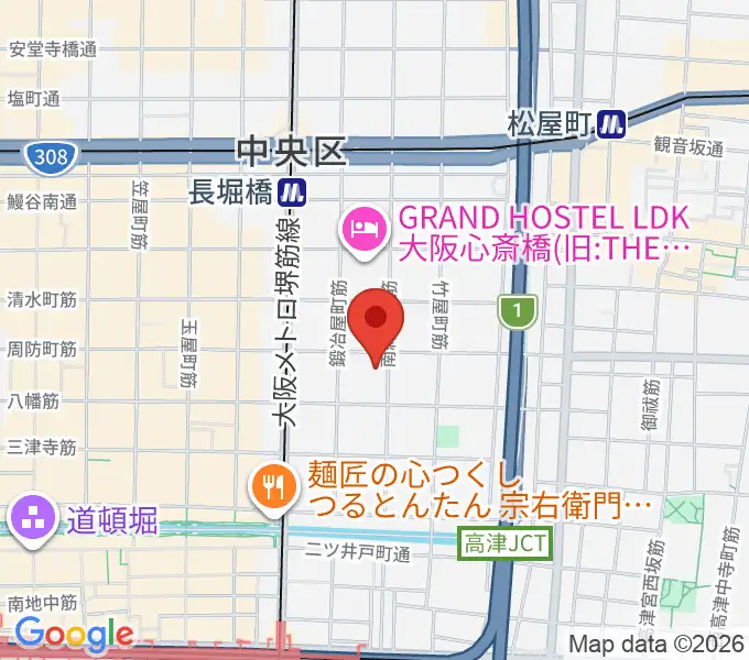 大阪市立中央スポーツセンターの地図