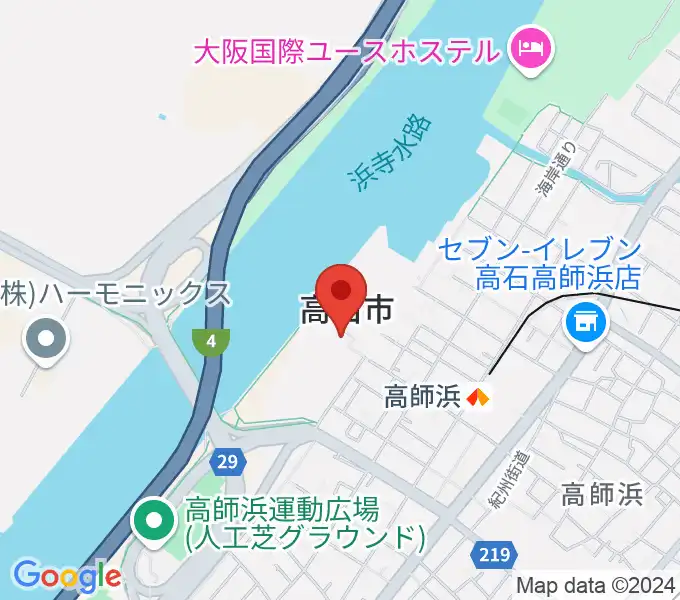 大阪府立臨海スポーツセンターの地図