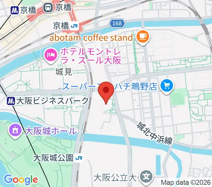 大阪市立城東スポーツセンターの地図