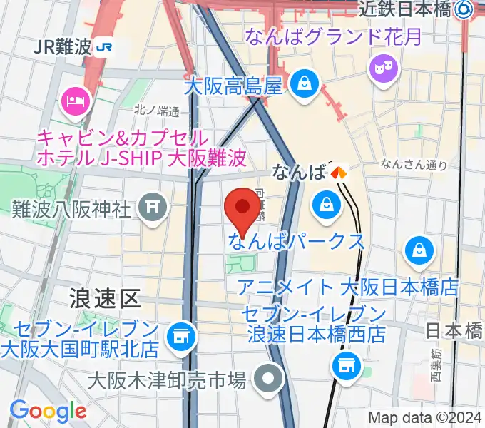 大阪市立浪速スポーツセンターの地図