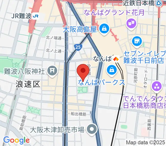 大阪市立浪速スポーツセンターの地図