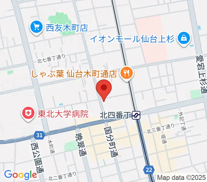 フォーラム仙台の地図