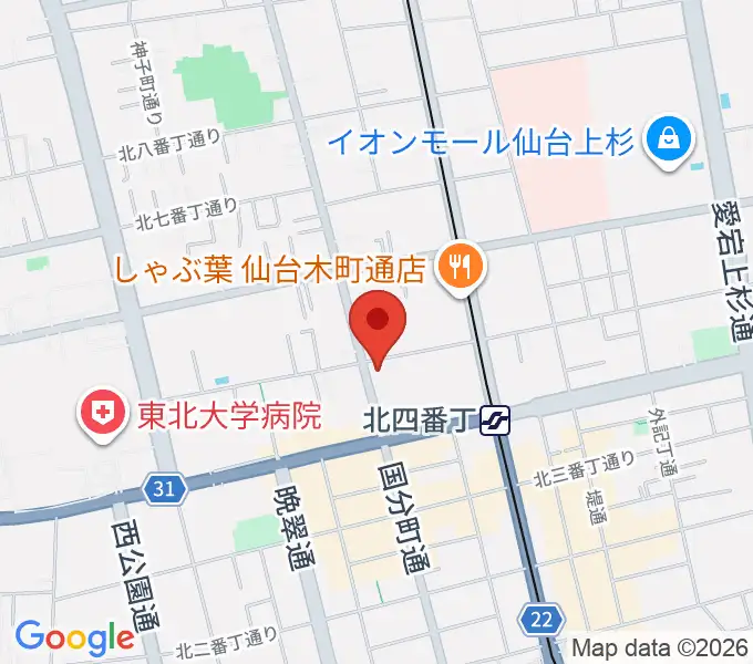 フォーラム仙台の地図