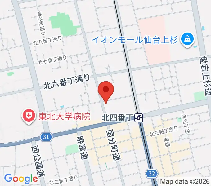 フォーラム仙台の地図