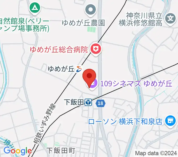 109シネマズゆめが丘の地図