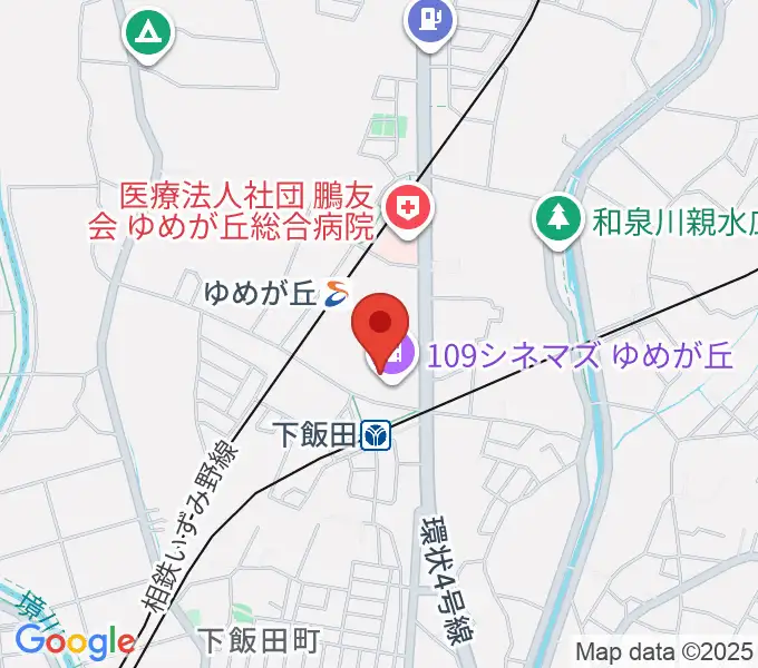 109シネマズゆめが丘の地図
