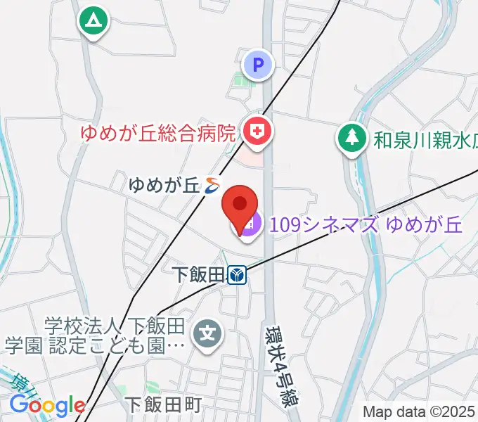 109シネマズゆめが丘の地図
