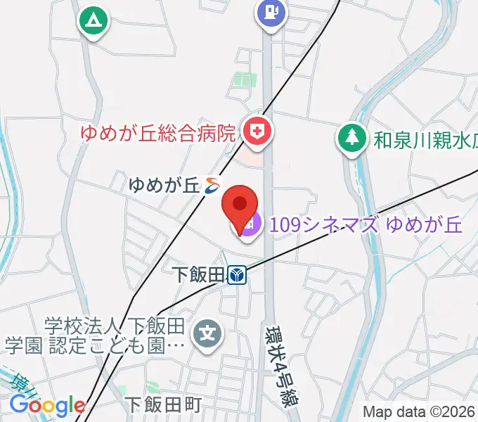 109シネマズゆめが丘の地図