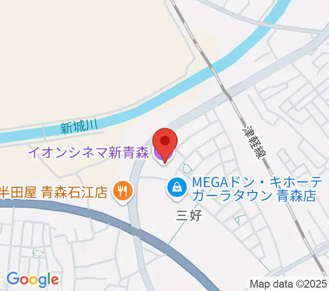 イオンシネマ新青森の地図
