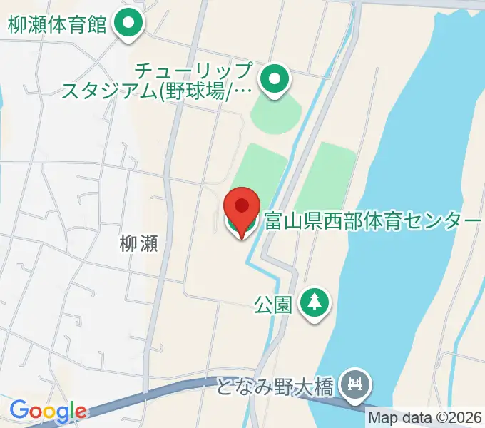 富山県西部体育センターの地図